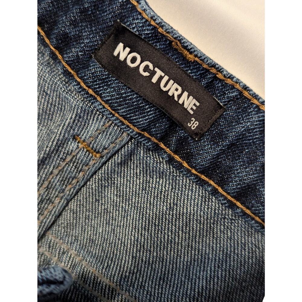 Dark Wash Denim Jeans Straight Leg by Nocturne MSRP $155 - Picture 6 of 13